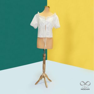 تاپ زنانه بندی سفید برند Shein