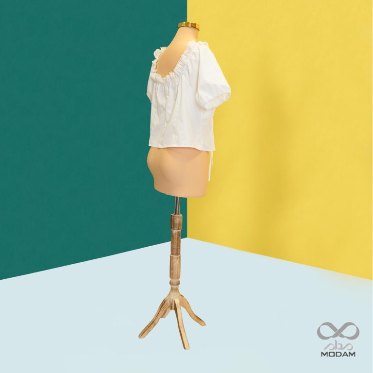 تاپ زنانه بندی سفید برند Shein