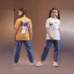 تیشرت و شلوار لی مام استایل طرح کرومی