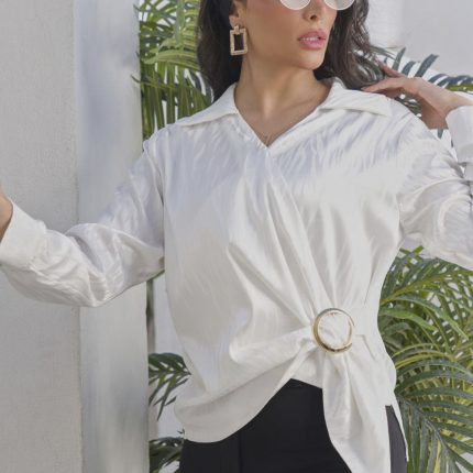 شومیز بغل گره زده رو دست شومیز جلو گره